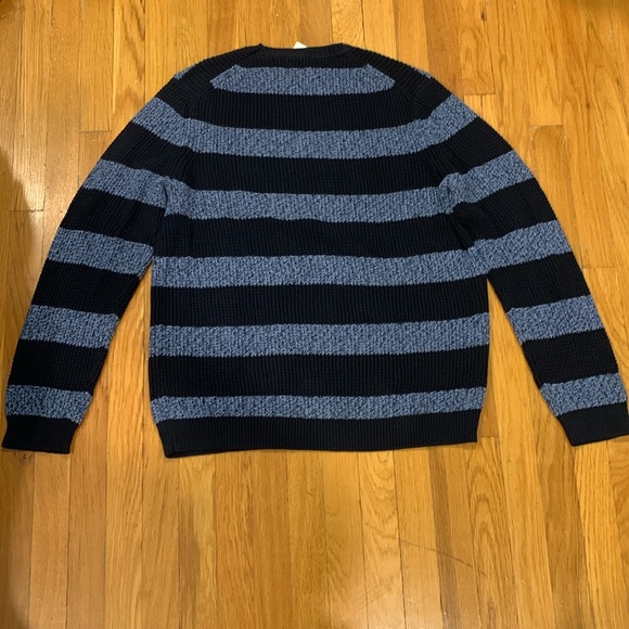 NWT Banana Republic Men’s Striped Crew Neck Cotton Blend Sweater, Size XL - Picture 4 of 5